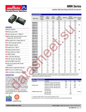 NMH1205DC datasheet  